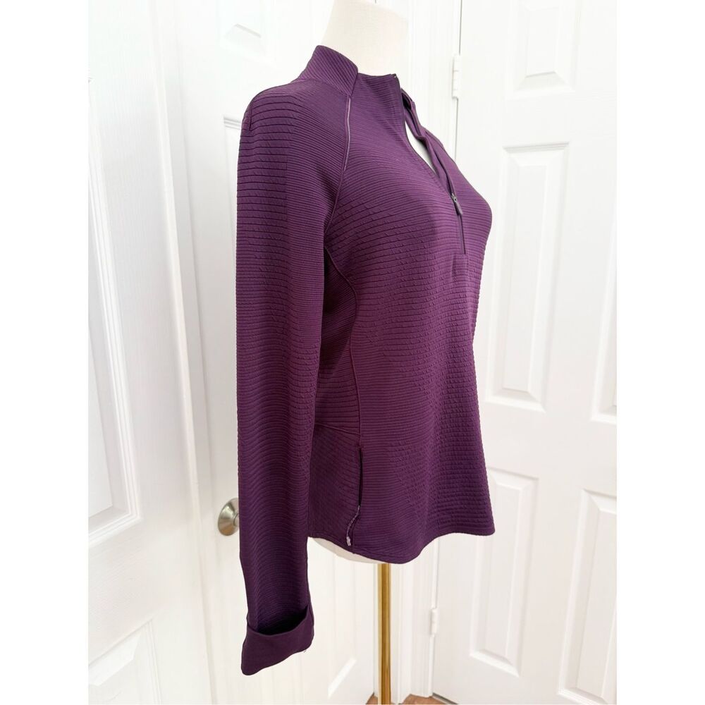 Lululemon Ventscape Long-Sleeve Shirt Dramatic Magenta Half Zip Pullover 8 - Picture 2 of 5